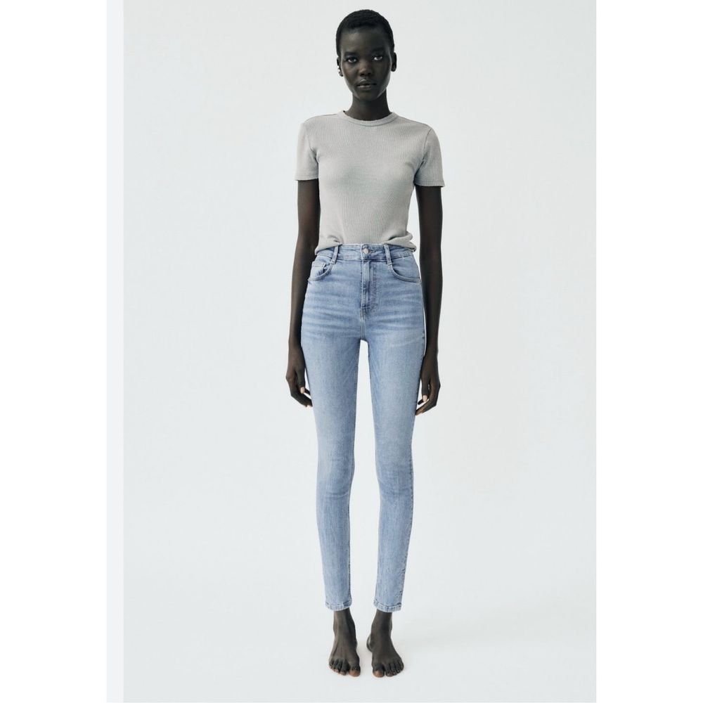 Zara Light Blue Skinny Jeans